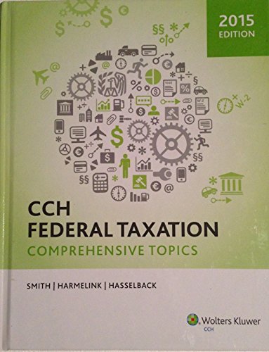 Imagen de archivo de Federal Taxation Comprehensive Topics (2015) a la venta por BookHolders