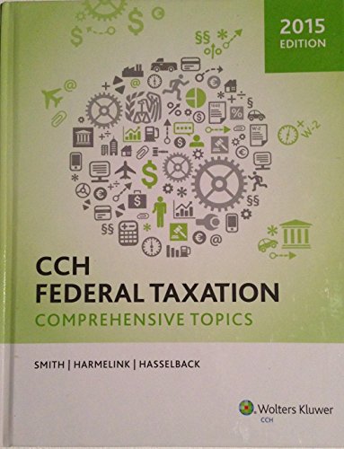 Stock image for CCH Federal Taxation : Comprehensive Topics (2015) for sale by Better World Books