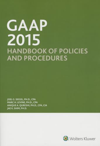 Imagen de archivo de GAAP Handbook of Policies and Procedures (w/CDROM) (2015) a la venta por HPB-Red