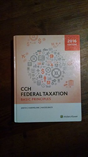 Stock image for Federal Taxation: Basic Principles (2016) for sale by Irish Booksellers