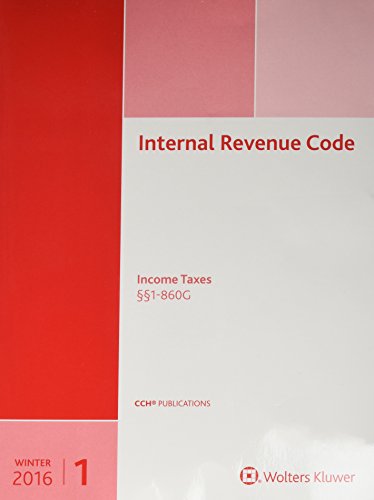 Beispielbild fr Internal Revenue Code : Income, Estate, Gift, Employment and Excise Taxes (Winter 2016 Edition) Vol 1 zum Verkauf von Better World Books