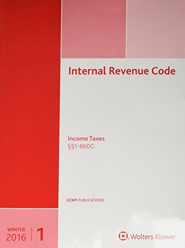 Stock image for Internal Revenue Code : Income, Estate, Gift, Employment and Excise Taxes (Winter 2016 Edition) Vol 1 for sale by Better World Books