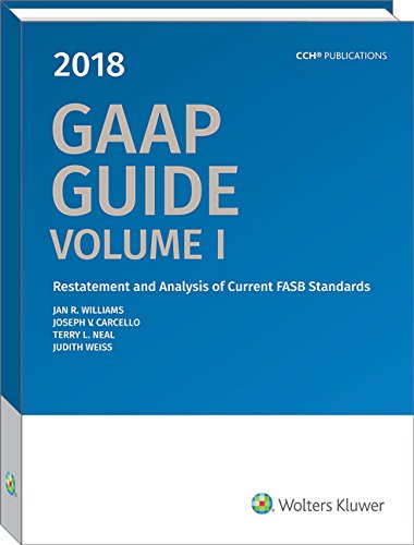 9780808047148: GAAP Guide 2018: Restatement and Analysis of Current Fasb Standards and Other Current Fasb, Eitf, and Aicpa Announcements
