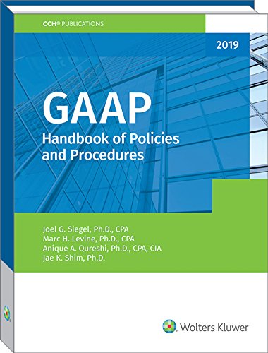 Imagen de archivo de GAAP Handbook of Policies and Procedures (2019) a la venta por SecondSale