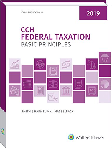 Imagen de archivo de Federal Taxation - Basic Principles 2019 a la venta por HPB-Red