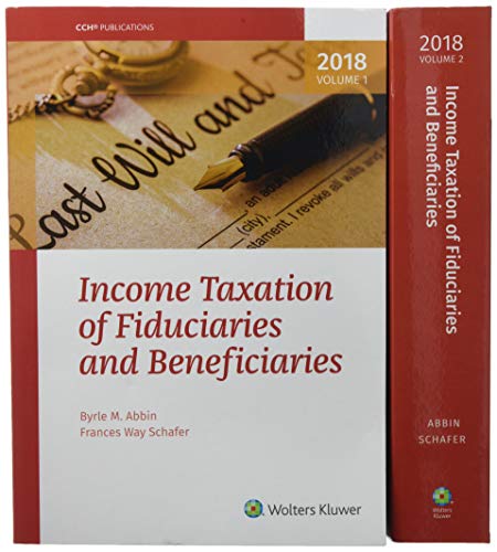 Stock image for Income Taxation of Fiduciaries and Beneficiaries (2018) for sale by HPB-Red