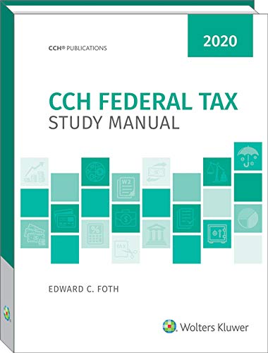 Beispielbild fr Federal Tax Study Manual (2020) zum Verkauf von HPB-Red