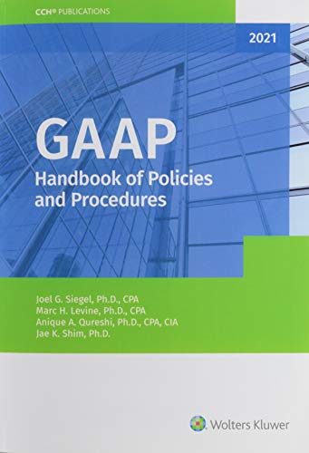 Imagen de archivo de GAAP Handbook of Policies and Procedures (2021) a la venta por Textbooks_Source