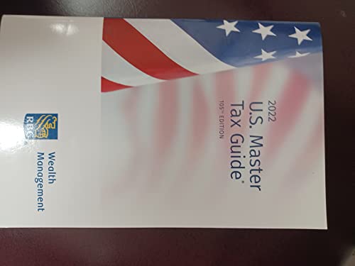 Beispielbild fr U.S. Master Tax Guide, 2022, Special Edition zum Verkauf von ThriftBooks-Atlanta
