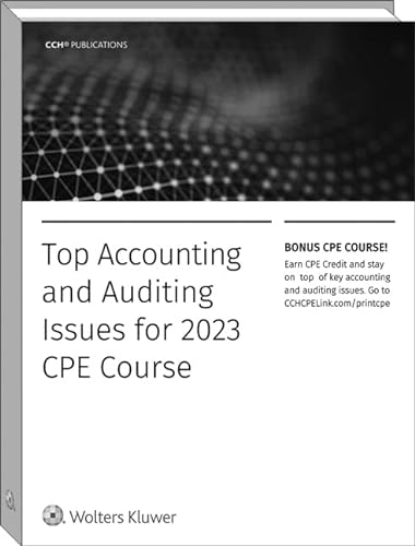 Stock image for TOP ACCOUNTING AND AUDITING ISSUES FOR 2023 for sale by Better World Books