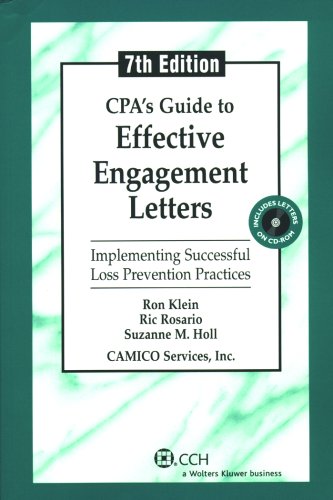 Imagen de archivo de CPA's Guide to Effective Engagement Letters (Seventh Edition) a la venta por Old Line Books