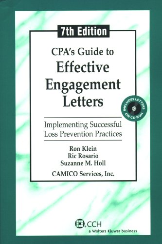 Stock image for CPA's Guide to Effective Engagement Letters: Implementing Successful Loss Prevention Practices [With CDROM] for sale by ThriftBooks-Dallas