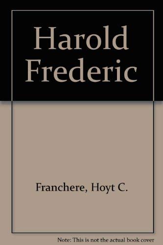 Beispielbild fr Harold Frederic zum Verkauf von Mythos Center Books