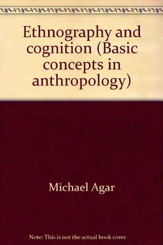 Beispielbild fr Ethnography and Cognition zum Verkauf von N. Fagin Books