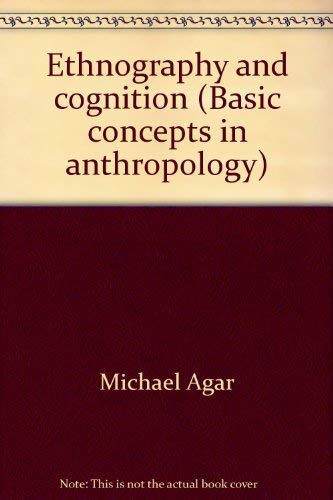 Stock image for Ethnography and Cognition for sale by N. Fagin Books