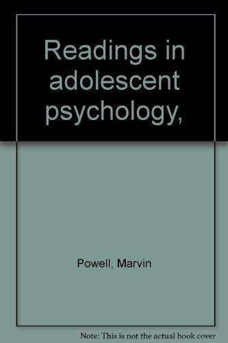 9780808716310: Readings in adolescent psychology,