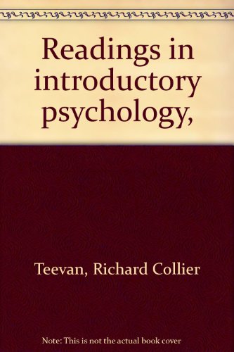 Imagen de archivo de Readings in introductory psychology, a la venta por D&D Galleries - ABAA