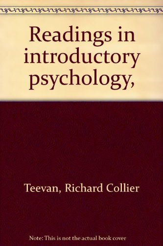 Stock image for Readings in introductory psychology, for sale by D&D Galleries - ABAA