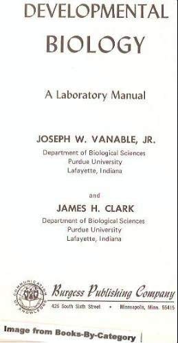 Stock image for Developmental Biology: A Laboratory Manual for sale by Hawking Books