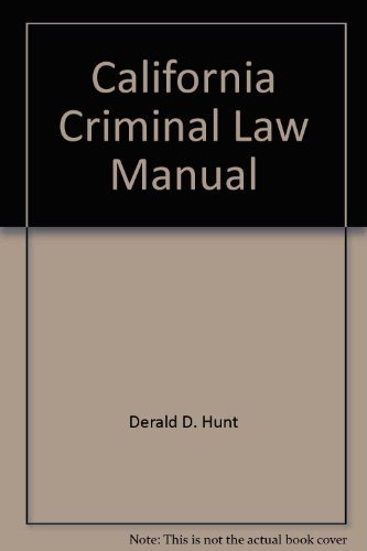 California criminal law concepts California criminal law concepts