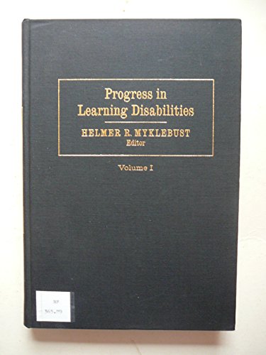 Beispielbild fr Progress in Learning Disabilities: v. 1 zum Verkauf von Cambridge Rare Books