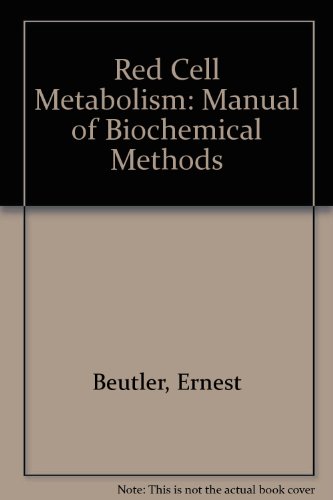 Imagen de archivo de Red cell metabolism;: A manual of biochemical methods a la venta por PAPER CAVALIER UK