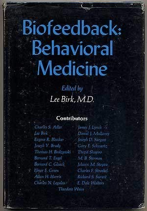 Beispielbild fr Biofeedback: behavioral medicine zum Verkauf von Wonder Book