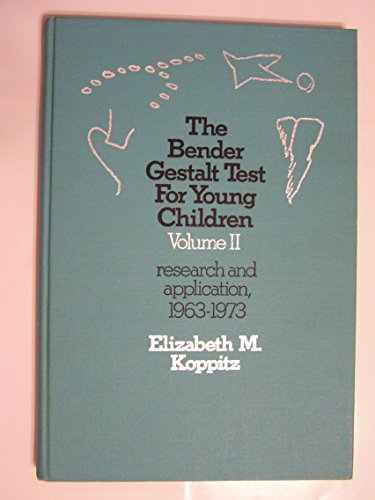 9780808908739: The Bender Gestalt Test for Young Children: Vol II (2)