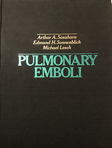 Imagen de archivo de Pulmonary Emboli a la venta por Kevin T. Ransom- Bookseller