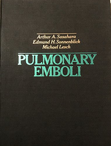 Stock image for Pulmonary Emboli for sale by Kevin T. Ransom- Bookseller