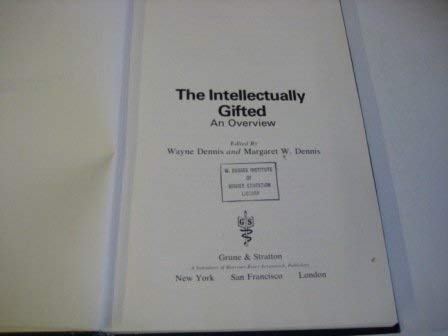 Beispielbild fr The Intellectually Gifted: An Overview zum Verkauf von Anybook.com