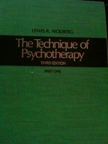 The Technique of Psychotherapy.(2vols.)