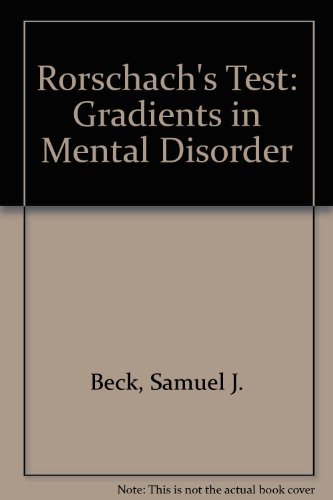 9780808911210: Rorschach's Test: Gradients in Mental Disorder