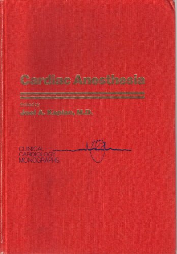 Imagen de archivo de Cardiac Anesthesia a la venta por ThriftBooks-Dallas