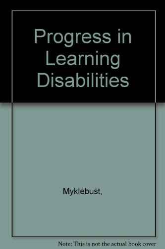 Stock image for Progress in Learning Disabilities, Volume IV (4) for sale by G. & J. CHESTERS