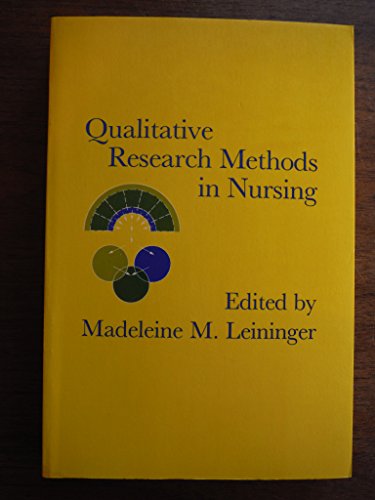 Imagen de archivo de Qualitative Research Methods in Nursing a la venta por Better World Books: West