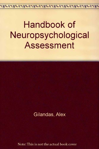 Imagen de archivo de Handbook of Neuropsychological Assessment a la venta por Anybook.com