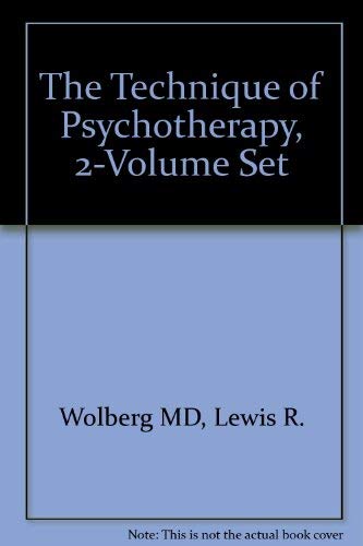 9780808918776: The Technique of Psychotherapy