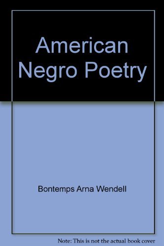 Beispielbild fr American Negro Poetry zum Verkauf von Wonder Book