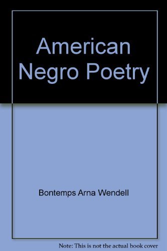 Stock image for American Negro Poetry for sale by Wonder Book
