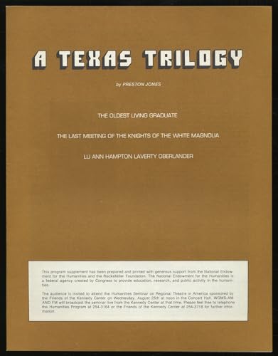 A Texas Trilogy (Mermaid Dramabook) (9780809012367) by JONES, Preston