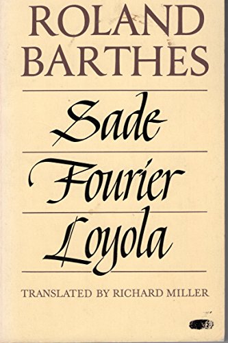 9780809013814: Sade/ Fourier/ Loyola