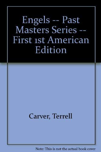 9780809014224: Title: Engels Past masters series