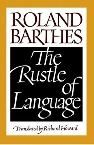 The Rustle of Language (9780809015276) by Barthes, Roland