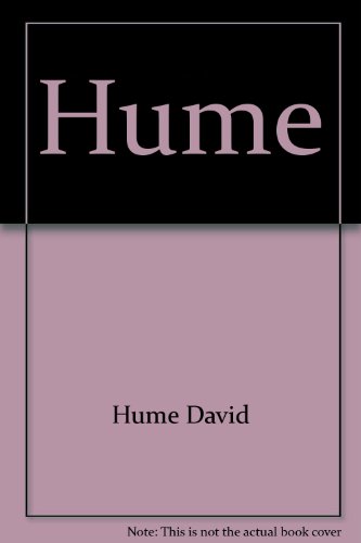 Beispielbild fr Hume (Past masters series) zum Verkauf von Wonder Book