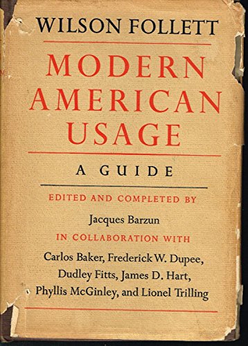 Imagen de archivo de Modern American Usage: A Guide a la venta por austin books and more