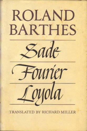9780809083800: Sade, Fourier, Loyola