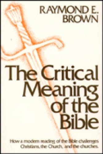 Imagen de archivo de The Critical Meaning of the Bible a la venta por BooksRun