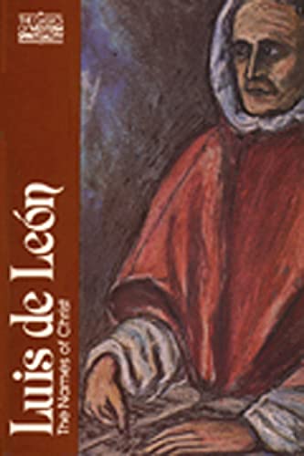 9780809125616: Luis de Len: The Names of Christ (Classics of Western Spirituality)