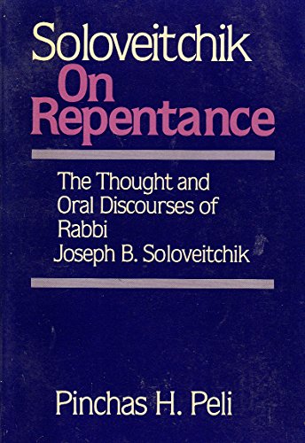 Stock image for Soloveitchik on Repentance for sale by Better World Books: West